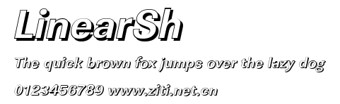 LinearSh.ttf字體轉換器圖片