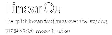 LinearOu.ttf字體轉換器圖片