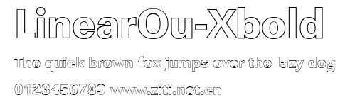LinearOu-Xbold.ttf字體轉換器圖片