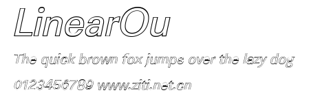 LinearOu.ttf字體轉換器圖片