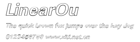 LinearOu.ttf字體轉換器圖片