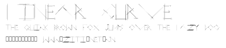 Linear Curve.ttf字體轉換器圖片