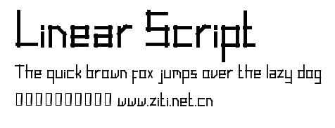 Linear Script.ttf字體轉換器圖片