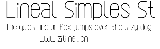 Lineal Simples St.ttf字體轉換器圖片