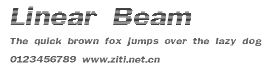Linear Beam.ttf字體轉換器圖片