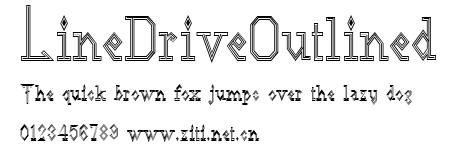 LineDriveOutlined.ttf字體轉換器圖片