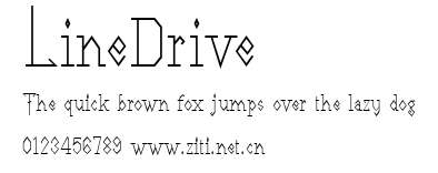 LineDrive.ttf字體轉換器圖片