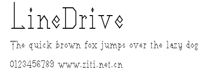 LineDrive.ttf字體轉換器圖片