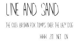 Line and Sand.ttf字體轉換器圖片