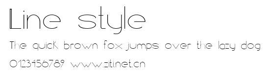 Line style.ttf字體轉換器圖片