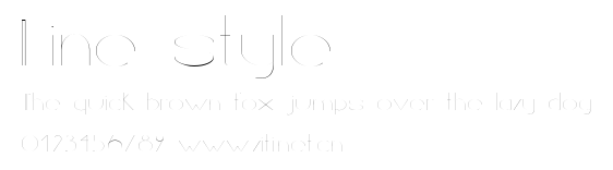 Line style.ttf字體轉換器圖片