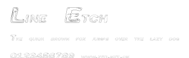 Line Etch.ttf字體轉換器圖片