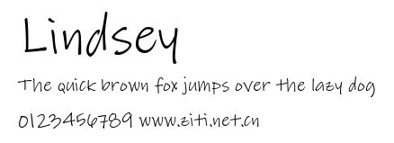 Lindsey.ttf字體轉換器圖片