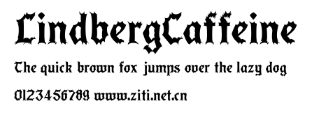 LindbergCaffeine.ttf字體轉換器圖片
