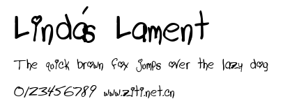 Linda's Lament.ttf字體轉換器圖片