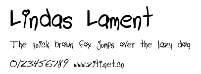 Lindas Lament.ttf字體轉換器圖片