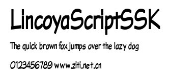 LincoyaScriptSSK.ttf字體轉換器圖片