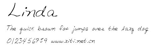 Linda.ttf字體轉換器圖片