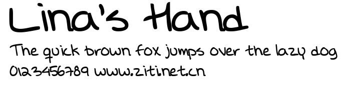 Lina's Hand.ttf字體轉換器圖片