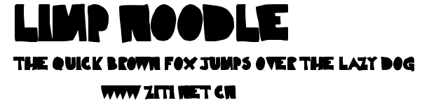 Limp Noodle.ttf字體轉換器圖片