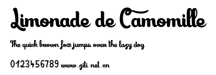 Limonade de Camomille.ttf字體轉換器圖片