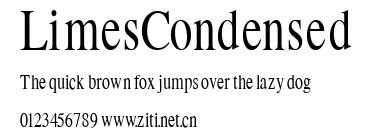 LimesCondensed.ttf字體轉換器圖片