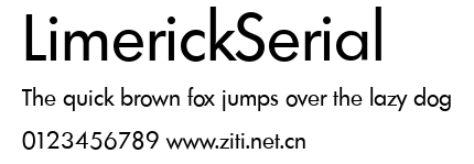 LimerickSerial.ttf字體轉換器圖片