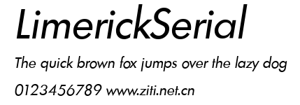 LimerickSerial.ttf字體轉換器圖片