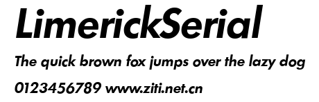 LimerickSerial.ttf字體轉換器圖片