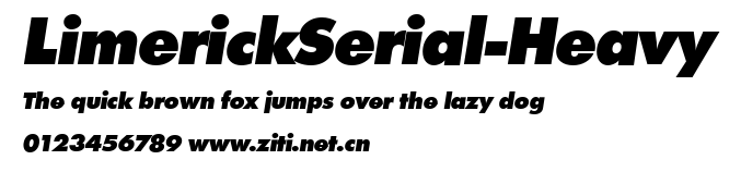 LimerickSerial-Heavy.ttf字體轉換器圖片