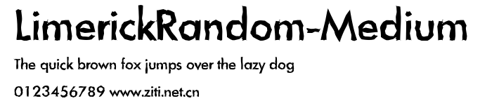 LimerickRandom-Medium.ttf字體轉換器圖片