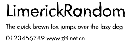 LimerickRandom.ttf字體轉換器圖片
