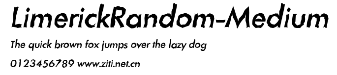 LimerickRandom-Medium.ttf字體轉換器圖片