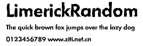 LimerickRandom.ttf字體轉換器圖片