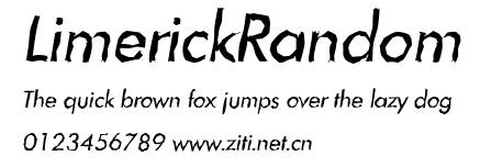 LimerickRandom.ttf字體轉換器圖片