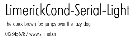 LimerickCond-Serial-Light.ttf字體轉換器圖片