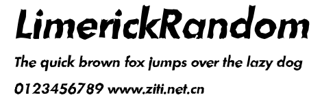 LimerickRandom.ttf字體轉換器圖片