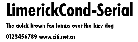 LimerickCond-Serial.ttf字體轉換器圖片