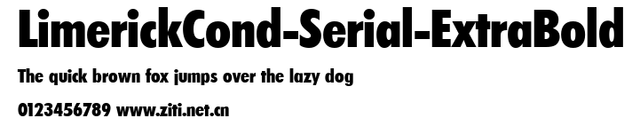 LimerickCond-Serial-ExtraBold.ttf字體轉換器圖片
