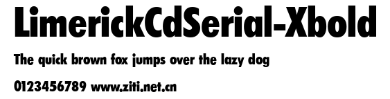 LimerickCdSerial-Xbold.ttf字體轉換器圖片