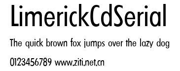 LimerickCdSerial.ttf字體轉換器圖片