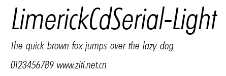 LimerickCdSerial-Light.ttf字體轉換器圖片