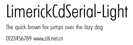 LimerickCdSerial-Light.ttf字體轉換器圖片