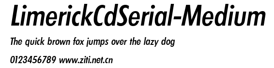 LimerickCdSerial-Medium.ttf字體轉換器圖片