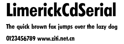 LimerickCdSerial.ttf字體轉換器圖片