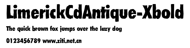 LimerickCdAntique-Xbold.ttf字體轉換器圖片