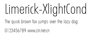 Limerick-XlightCond.ttf字體轉換器圖片