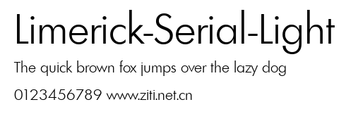 Limerick-Serial-Light.ttf字體轉換器圖片