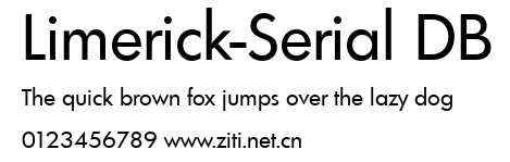 Limerick-Serial DB.ttf字體轉換器圖片