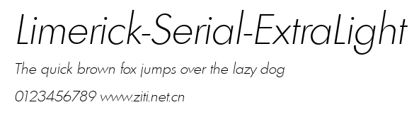 Limerick-Serial-ExtraLight.ttf字體轉換器圖片
